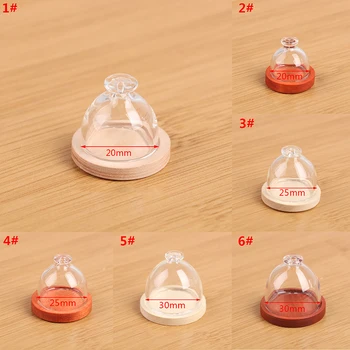 Nový Príchod 1Pc Miniatúry Príslušenstvo 1:12 domček pre bábiky Miniatúrne Candy Jar Tortu Kryt Dezert Kryt Ovocie Zásobník Bábiky Hračky