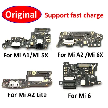 Nový USB Nabíjací Port Konektor Doku Rada Flex Stužkový Kábel Pre Xiao Mi A1 A2 5 Mi5 Mi6 Mi 6 5S Plus Poznámka 2 5X 6X A2 lite