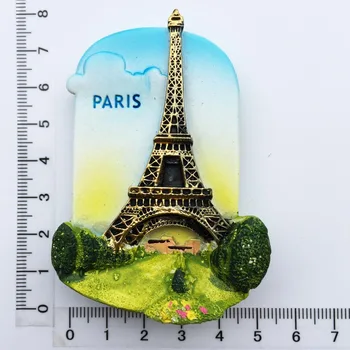 Paríž Suvenír Eiffelova Veža Magnety na Chladničku francúzskej Provence Turistické Orientačný bod Magnetických Nálepiek Dekorácia na Chladničku Darček