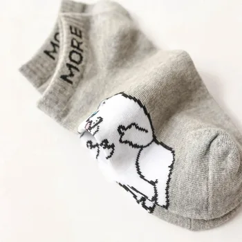 Roztomilé Ponožky Ženy 2021 Lete Panda Bavlna Krátke Vtipné Ponožky Happy Členkové Ponožky Amozae Ženskej Módy Prúžok Sox Meias Calcetines