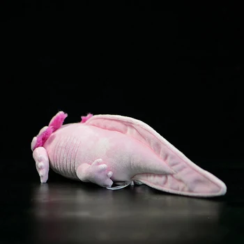 Roztomilý Axolotl Mäkké Mäkké Plyšové Hračky Realistické Simulácie Ambystoma Mexicanum Ružový Dinosaurus Animal Model Bábiky Pre Deti Audlt Darček