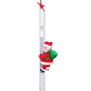 Santa Claus Lezenie Rebríky Dekorácie Black Red Rebrík Špeciálne Vianočné Ozdoby Domáce Dekorácie Na Vianočný Stromček Visí Dekor