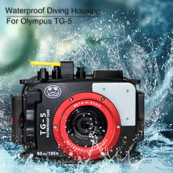Seafrogs Fotoaparát Prípade Olympus TG-5 Prípade, 40m/130ft TG5 Podmorské Potápanie kamerový kryt Vodotesné puzdro Pre Fotografovanie