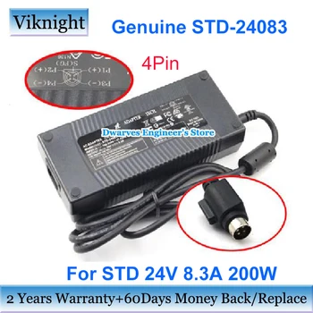 Skutočné STD-24083 24V 8.3 AC Adaptér 200W Pre TECH RT550 AD Notam TV Napájanie 4Pin