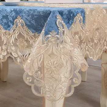 Textílie, Čipky Obrus Obdĺžnikový Jedálenský Stôl Kryt Dekorácie Čínsky Výšivky Nordic Light Luxusné Strany Obrus