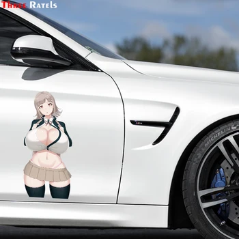 Tri Ratels B728 3D Anime Auto Nálepky Pre Chiaki Nanami Auto Accessoru Dekor Materiál Vinyl Funny Girl Renderer Obtlačky