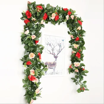 Umelé Rastliny, Všetko pre Svadobné Ruže Kvet Viniča Vianočné Kúpeľňa Dekoratívne Kvety Steny Domova Výrobkov pre Domácnosť