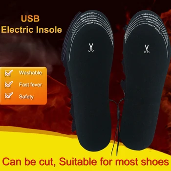 USB Elektro-tepelné Stielka Vyhrievané Stielka Horúčka Teplé Nohy Poklad Umývateľný Môžu Byť Rezané Cyklistické Dodávky Smart