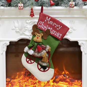 Veľké vianočné pančuchy Visí Vianočný strom dekorácie pre domov Vianočná pančucha deti Vianočný darček Nový rok Ozdoby