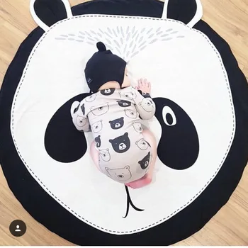 Veľký výpredaj Novorodenca deka Bavlna Kolo Rohože Pre Deti Hrať Hry Deti Panda Aminal manta Bebe deken accessoire foto bebe