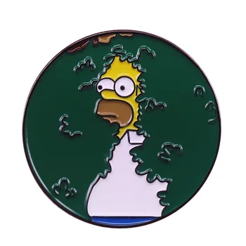 Vtipné Anime, Komiksu, Smalt Kolíky Roztomilý Simpsonovci Kolo Brošne Módne Kovové Pripnúť Odznak Batoh Príslušenstvo Šperky
