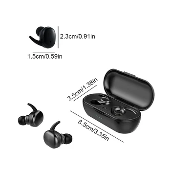 Y30 TWS Bezdrôtový Headset Bluetooth pre iPhone Bezdrôtové Stereo Slúchadlá bluetooth In-Ear Zníženie Hluku Vodotesné Slúchadlá