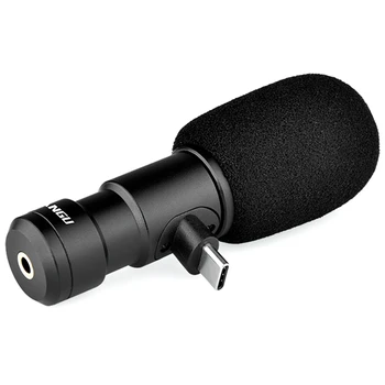 YELANGU TYP-C Mikrofón Professional Anti-Noise Mic pre Hlavné Prúdu Live Vysielanie Softvér Vlogging